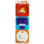 PlayTab Sensory Set 3 (Latch Mirror, Picture Dial, Sweeper Tile) - Fat Brain Toys